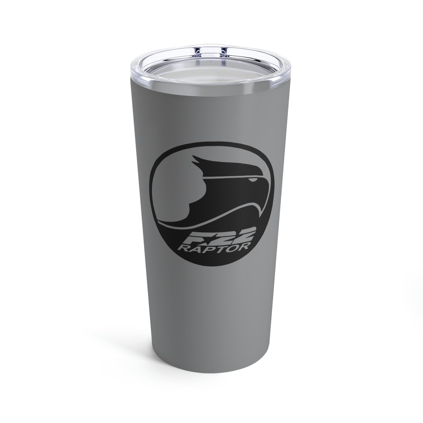 Tumbler 20oz, Gray, F-22 Raptor