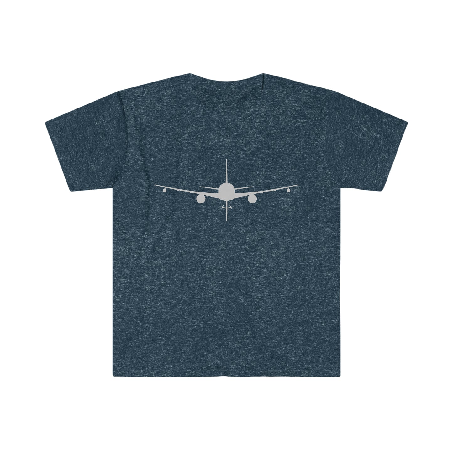 KC-46 Front Silhouette Unisex Softstyle T-Shirt, Multiple Colors Available