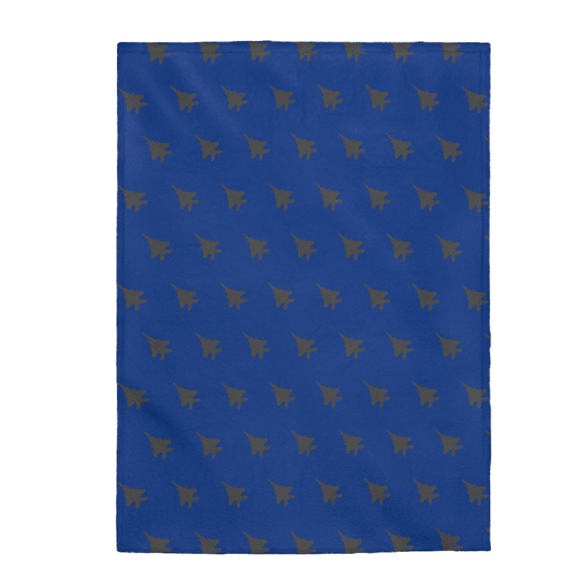 F-15 Velveteen Plush Blanket, Blue